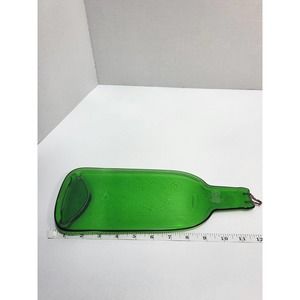 UpCycled Green Glass Wine Bottle Trivet Cheese board Spoon Rest Décor